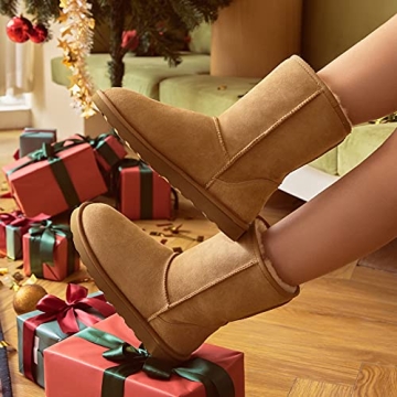 WaySoft Women's Genuine Australia Sheepskin Winter Boots