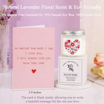 Valentines Day Birthday Gifts for Her Wife Girlfriend, Valentines Day Unique Women Gifts Basket Set of 5