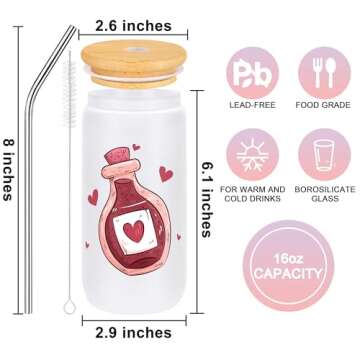 Valentines Day Birthday Gifts for Her Wife Girlfriend, Valentines Day Unique Women Gifts Basket Set of 5