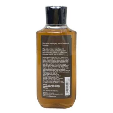 Bath and Body Works Teakwood Men's Collection Ultra Shea Body Cream and 2 in 1 Hair and Body Wash (2...