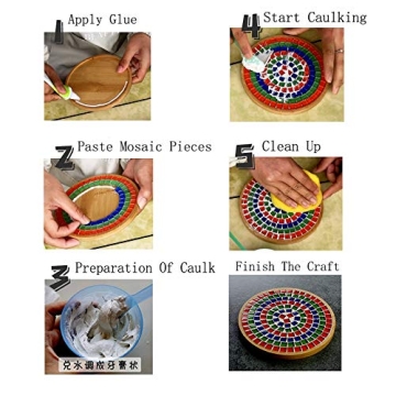 Mosaic Glass Tiles for Crafts Bulk DIY Picture Frames