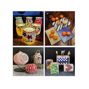 Mosaic Glass Tiles for Crafts Bulk DIY Picture Frames