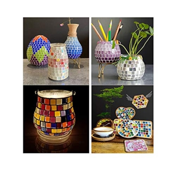 Mosaic Glass Tiles for Crafts Bulk DIY Picture Frames