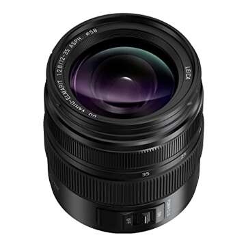 Panasonic LUMIX G Series Camera Lens, 12-35mm F2.8 Leica DG Vario-ELMARIT Interchangeable Lens for M...