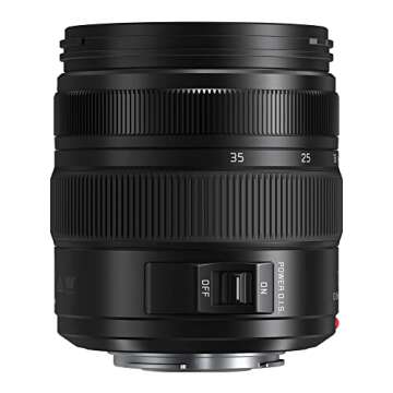 Panasonic LUMIX G Series Camera Lens, 12-35mm F2.8 Leica DG Vario-ELMARIT Interchangeable Lens for Mirrorless Micro Four Thirds Digital Cameras, Power O.I.S. - H-ES12035 Black
