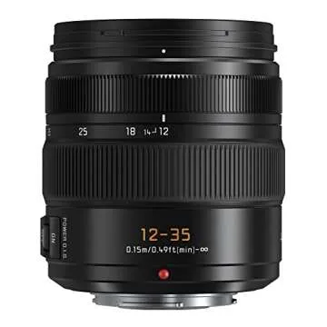 Panasonic LUMIX G Series Camera Lens, 12-35mm F2.8 Leica DG Vario-ELMARIT Interchangeable Lens for Mirrorless Micro Four Thirds Digital Cameras, Power O.I.S. - H-ES12035 Black