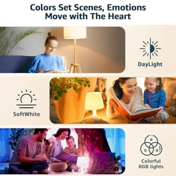 merloly Rechargeable Light Bulbs with Remote Control