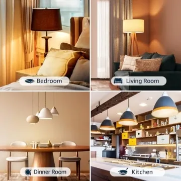 merloly Rechargeable Light Bulbs with Remote Control