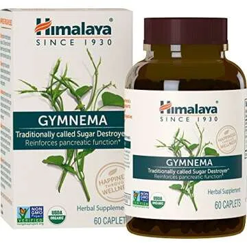 Himalaya Organic Gymnema Herbal Supplement - Effective Craving Control and Weight Management 700 mg,...