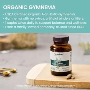Himalaya Organic Gymnema Herbal Supplement for Craving Control