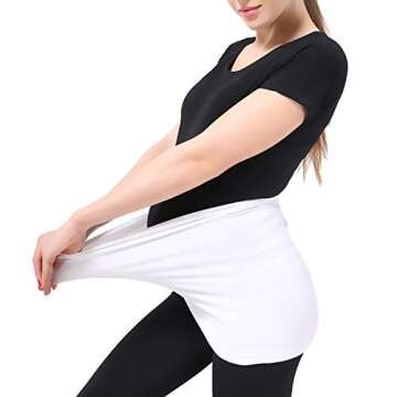 Diravo Womens Maternity Belly Band for Pregnancy Non-slip Silicone Stretch Pregnancy Support Belly Belt Bands (Black+White, M)