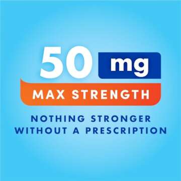 Bonine MAX Chewable for Motion Sickness Relief - with Meclizine HCL 50mg - Max Strength Formula to Treat Nausea or Motion Sickness - Cruise Essentials - Peppermint - 16 Chewable Tablets