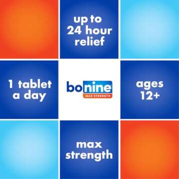 Bonine MAX Chewable for Motion Sickness Relief - with Meclizine HCL 50mg - Max Strength Formula to Treat Nausea or Motion Sickness - Cruise Essentials - Peppermint - 16 Chewable Tablets