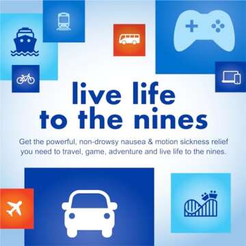 Bonine MAX Chewable for Motion Sickness Relief - with Meclizine HCL 50mg - Max Strength Formula to Treat Nausea or Motion Sickness - Cruise Essentials - Peppermint - 16 Chewable Tablets