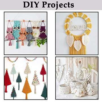 Light Grey Macrame Cord 4mm x 109Yards for Crafting