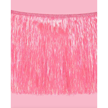 xo, Fetti Pink Iridescent Fringe Banner - 5 Ft Party Decor