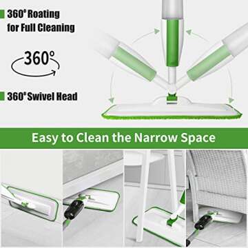Eco-Friendly Microfiber Spray Mop for Effective Cleaning