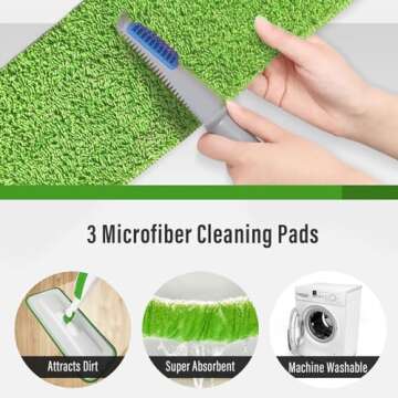 Eco-Friendly Microfiber Spray Mop for Effective Cleaning
