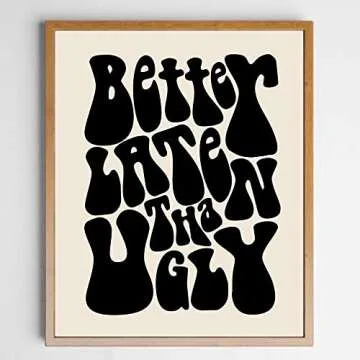 Funny Vintage Print for Girls Bathroom Decor
