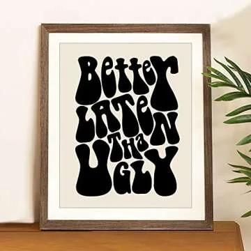 Funny Vintage Print for Girls Bathroom Decor