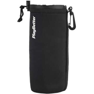 Bushnell Wingman 2 Golf Speaker with GPS (2024) | Remote Controlled Voice GPS Distances, Music, 40,000+ Courses, BITE Magnetic Cart Mount - Bundle with PlayBetter Protective Wingman Pouch