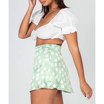 Zaxicht Women's Floral Mini Skirt - Perfect for Summer Days