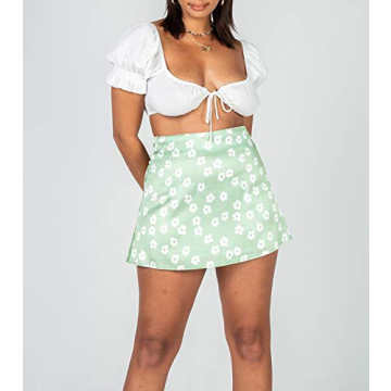 Zaxicht Women's Floral Mini Skirt - Perfect for Summer Days
