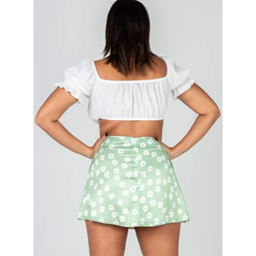 Zaxicht Women's Floral Mini Skirt - Perfect for Summer Days