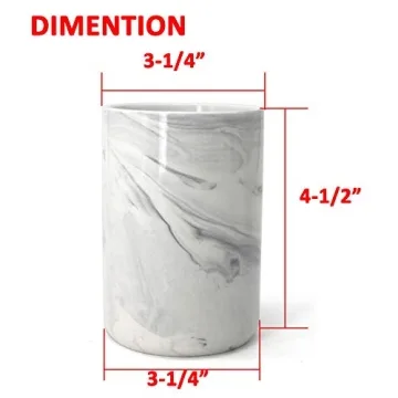 LUANT Ceramic Bathroom Tumbler - Stylish Organizer Cup