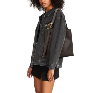 Steve Madden LACY Tote - Versatile Chic Handbag in Chocolate