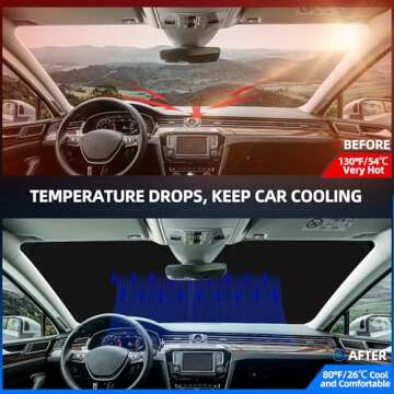 Sulagi Windshield Sun Shade for Chevy Trax 2024 2025 - Foldable, Custom Fit, Blocks UV Rays