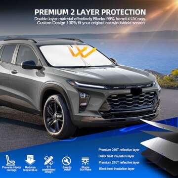 Sulagi Custom Fit Sun Shade for Chevy Trax 2024 2025