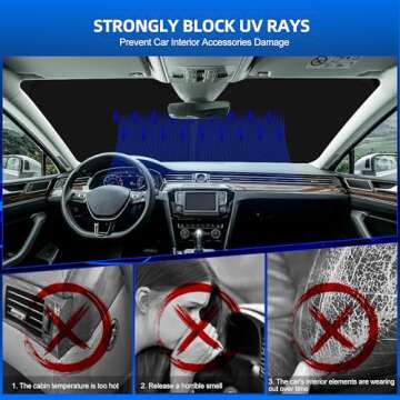 Sulagi Custom Fit Sun Shade for Chevy Trax 2024 2025