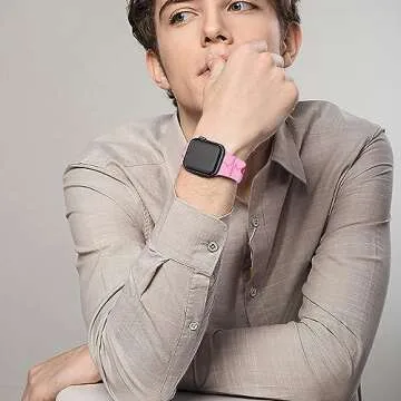 Breast Cancer Awareness Apple Watch Band | Adjustable Silicone Sports Strap