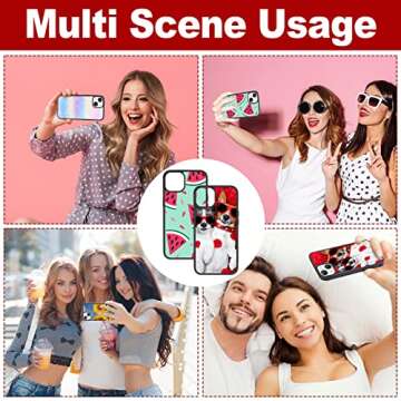 Weewooday DIY Sublimation Phone Cases for iPhone 12/12 Pro