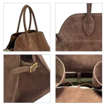 Women's Suede Tote Bag – Stylish, Spacious & Chic