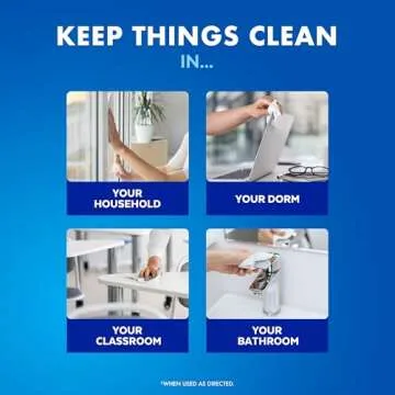 Lysol Disinfecting Wipes Bundle, Home Apartment Dorm Room Essentials and Cleaning Supplies, All Purpose Cleaner, Multi-surface Cleaning Wipes, Lemon and Lime Sanitizing Wipes Bundle, 80 Count