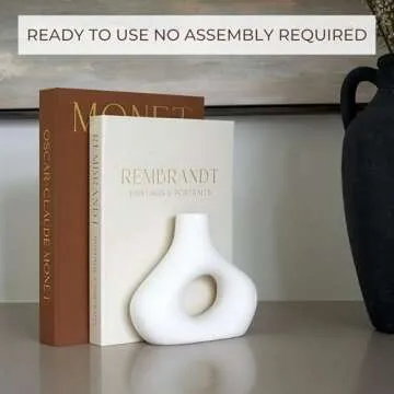 Decorative Books Set of 2 Linen Boxes for Modern Decor