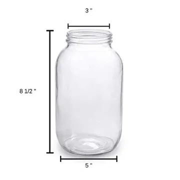 1790 Half Gallon Glass Jars - Perfect for Brewing and Storing