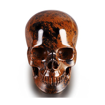Skullis 2.0" Mahogany Obsidian Crystal Skull Head
