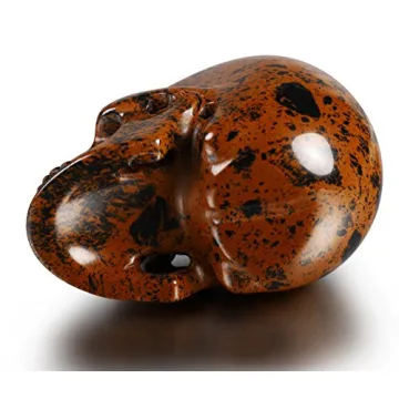 Skullis 2.0" Mahogany Obsidian Crystal Skull Head