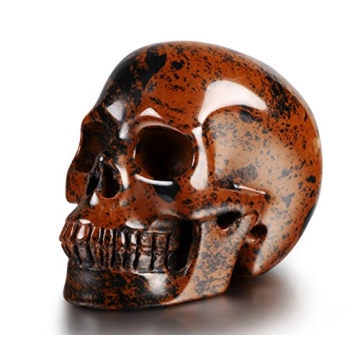 Skullis 2.0" Mahogany Obsidian Crystal Skull Head