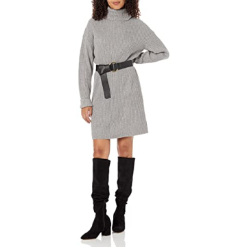 Stylish Cozy Turtleneck Dress by The Drop for Women
