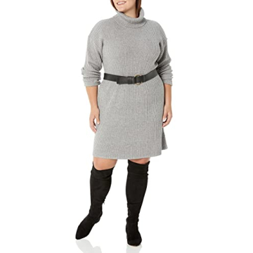 Stylish Cozy Turtleneck Dress by The Drop for Women