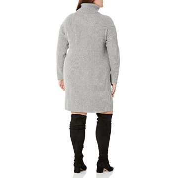 Stylish Cozy Turtleneck Dress by The Drop for Women