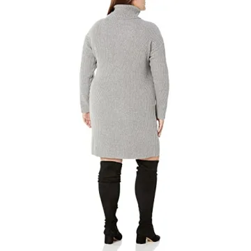 Stylish Cozy Turtleneck Dress by The Drop for Women