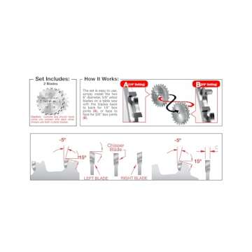 Freud SBOX8 8-Inch Box Joint Cutter Set for Woodworking