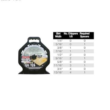 Freud SBOX8 8-Inch Box Joint Cutter Set for Woodworking