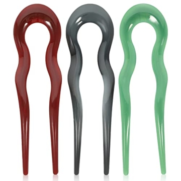 LALAFINA 3pcs French Hair Pins for Elegant Updos