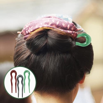 Elegant LALAFINA U-Shaped Hair Pins for Stylish Hair Dos